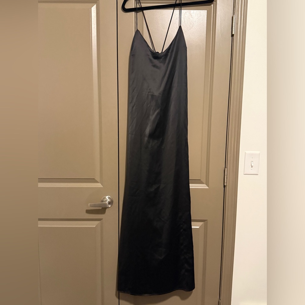 PrettyLittleThing Sleek Black Maxi Dress